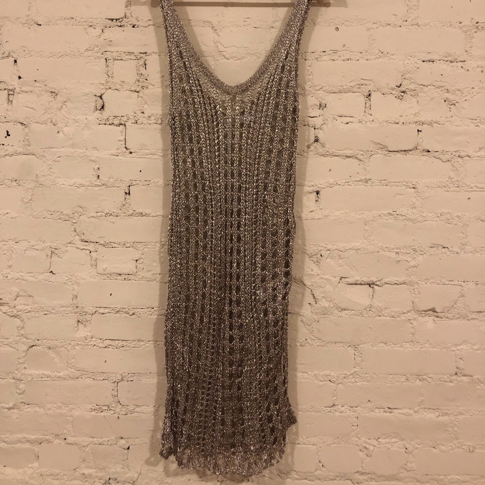 Misguided metallic dress